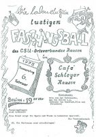 1975 Einladung Fasching