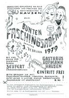 1979 Einladung Fasching